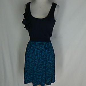 Ric Rac Anthropologie Knit Dress S Black Blue